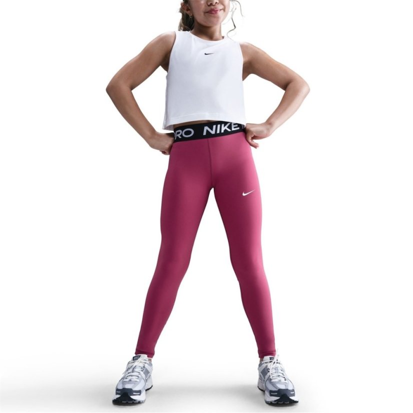 Nike Pro Girls Tights Sweet Beet