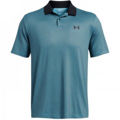 Under Armour Perf 3.0 Printed Polo Blue