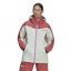 adidas Terrex 3l post-consumer nylon snow jacket Womens Wonred/Lingrn