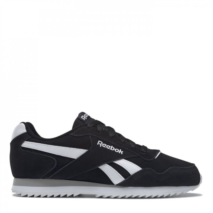 Reebok Royal Glide Ripple Mens Shoes Black/White