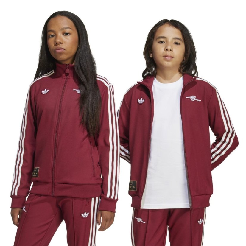 adidas Arsenal Icons Tracksuit Top Juniors Red