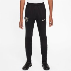 Nike FC Barcelona Strike Tracksuit Bottoms 2024 2025 Juniors Black/Noble Re