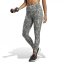 adidas Optime Animal Print 7/8 Gym Legging Womens Silvr Grn/Blck