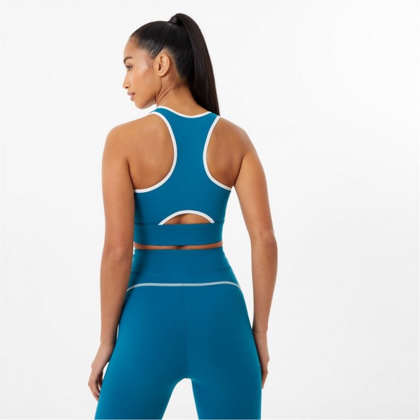 Everlast Piping Detail Sports Bra Teal