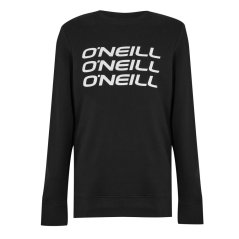 ONeill Logo Stack Sweatshirt Senior Black Out