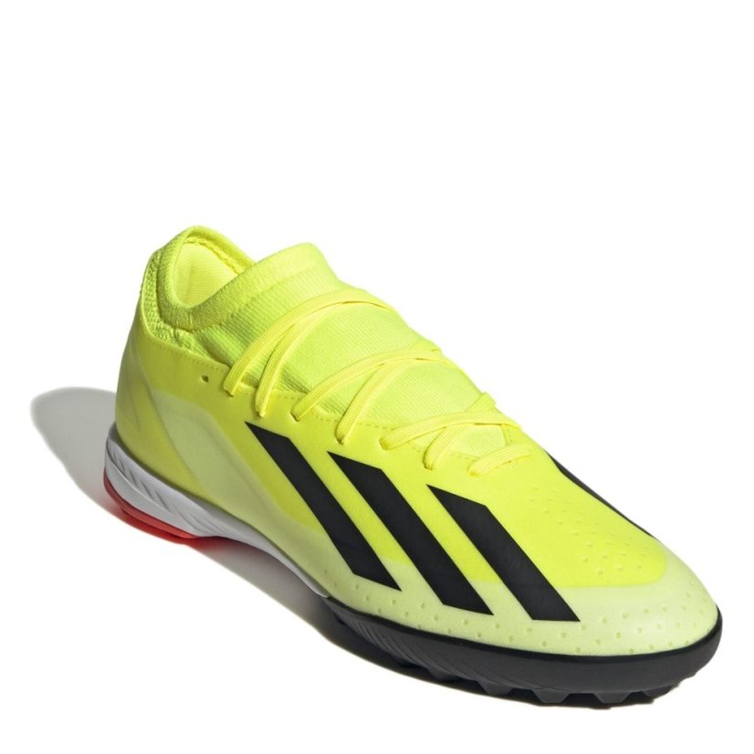 adidas X Crazyfast League Tf Astro Turf Football Boots Boys Team Solar Yell