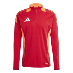 adidas Men's Tiro24 C Quarter Zip Fleece Power Red