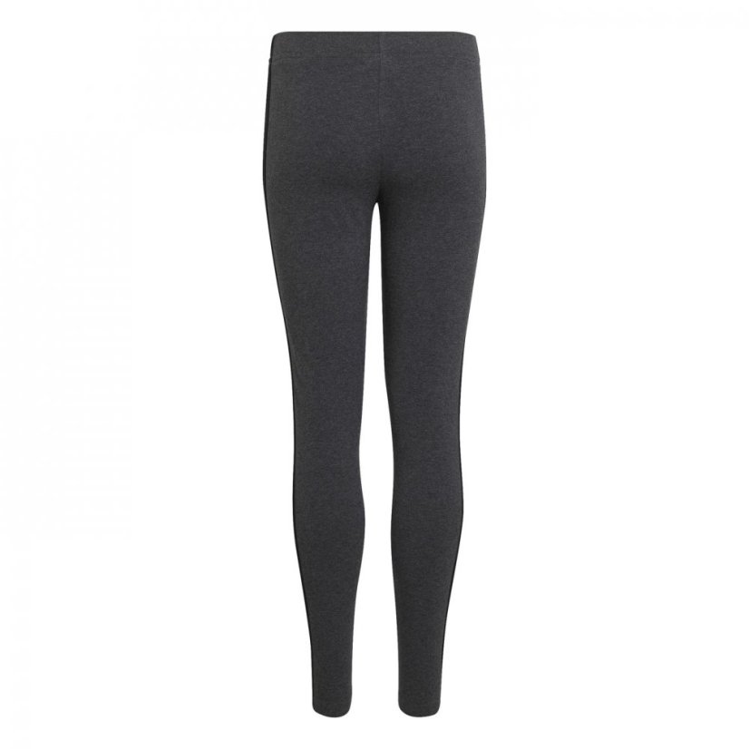 adidas Girls Essentials 3-Stripes Leggings Dark Grey