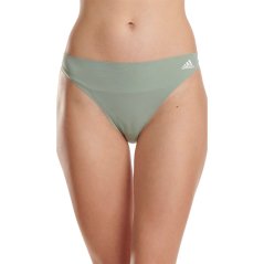 adidas Logo Thong Womens Olive Green