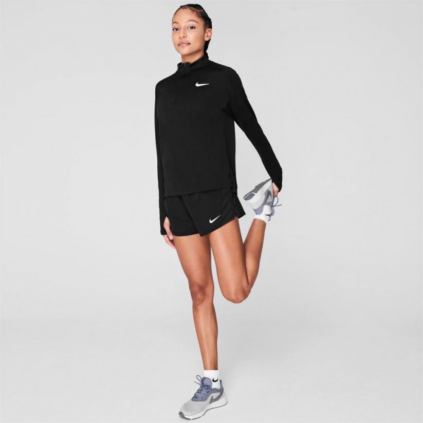 Nike Dri Fit Element Half Zip Top Ladies Black