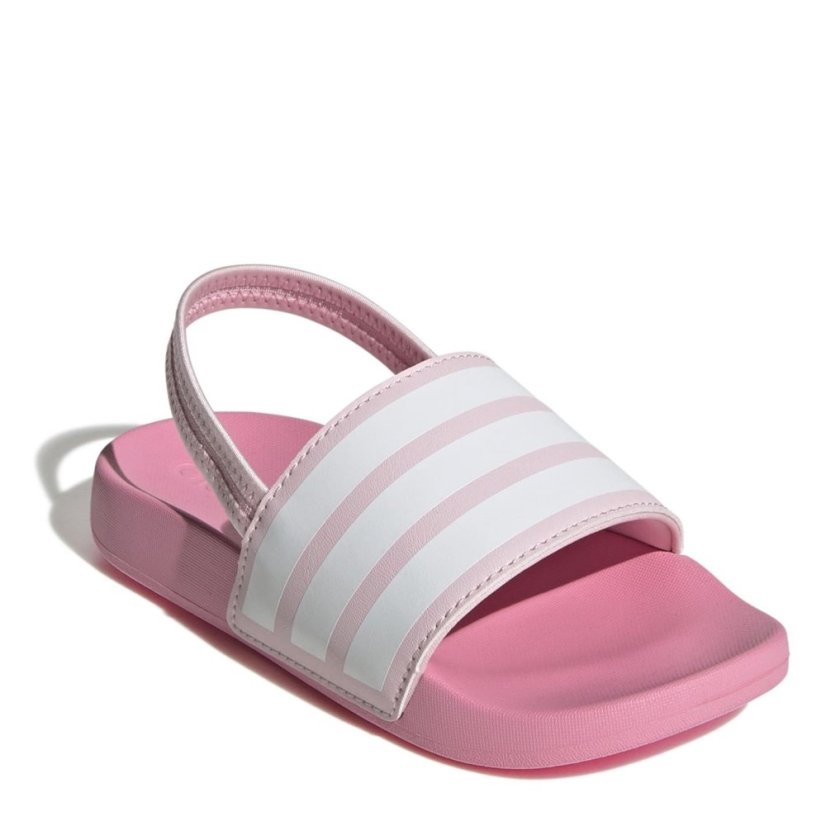 adidas Adilette Estrap Slides Kids Pink/White