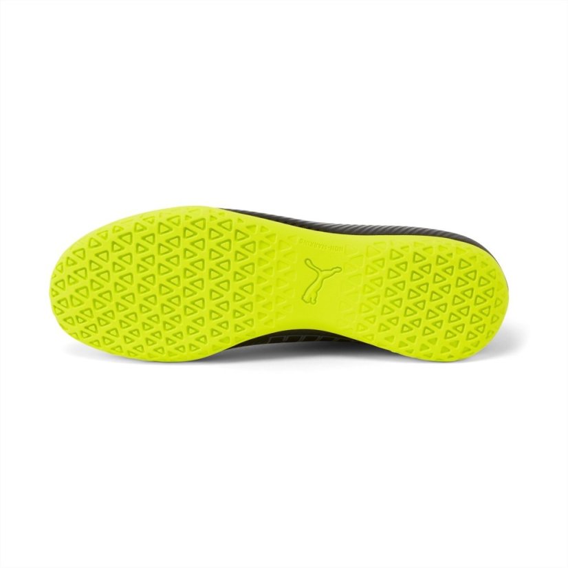 Puma Men's Finesse Indoor Football Boots Black/FluYellow