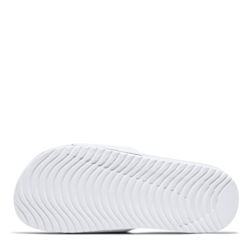 Nike Kawa Little/Big Kids' Pool Sliders White/Black