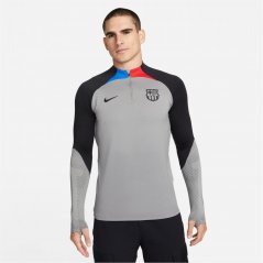 Nike FC Barcelona Dri-FIT Long-Sleeve Drill Top Mens Grey/Black