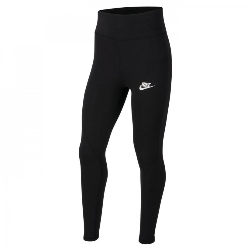 Nike HW Legging Junior Girls Black/White