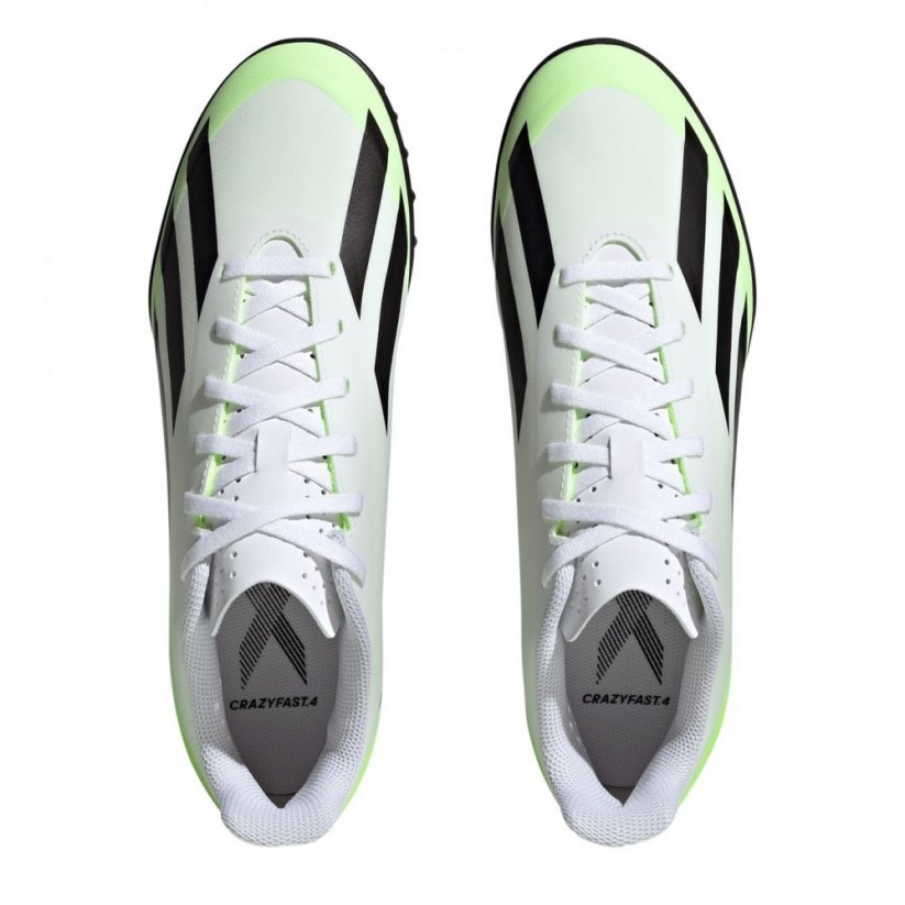 adidas X .4 Astro Turf Trainers Wht/Blk/Lemon
