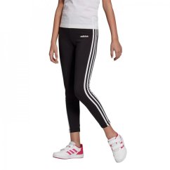 adidas Girls Essentials 3-Stripes Leggings Black/White