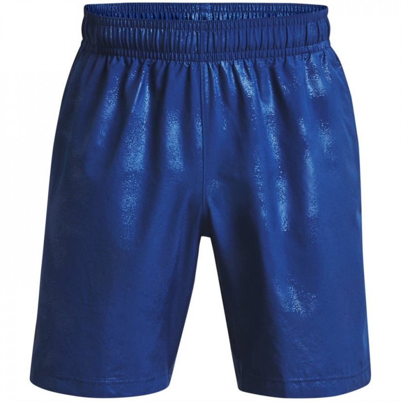 Under Armour Woven Emboss Gym pánske šortky Blue