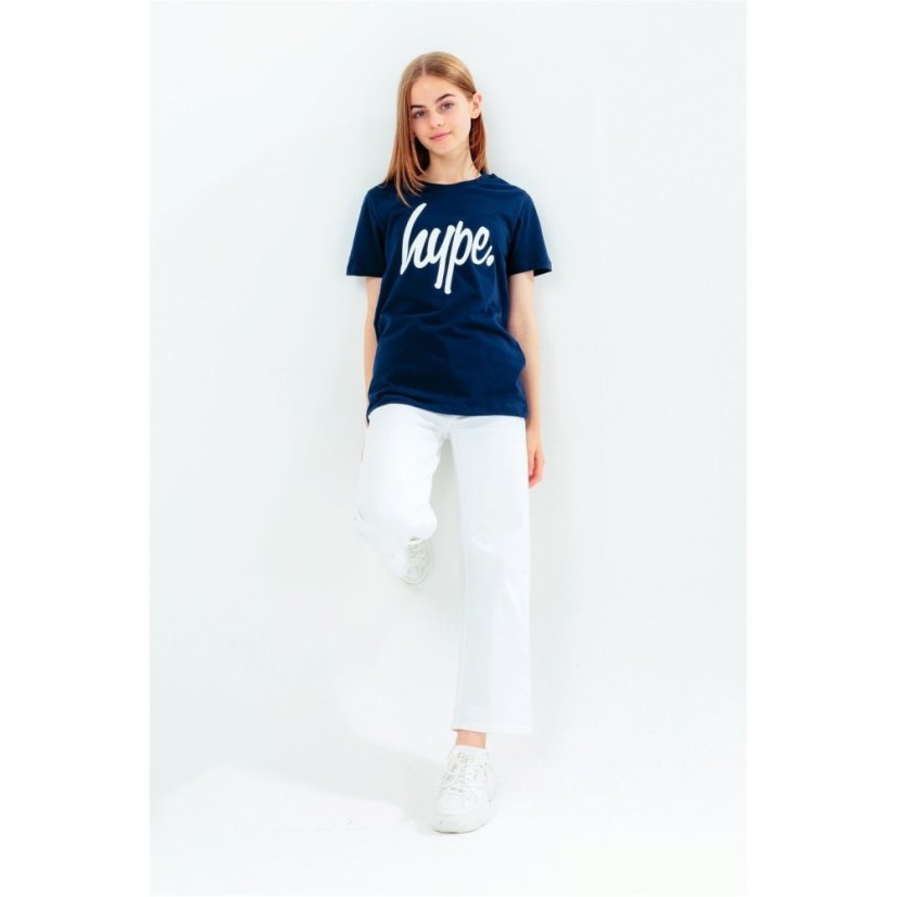 Hype Unisex Scr Tee Jn99 Navy