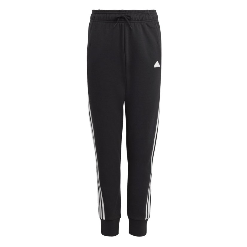 adidas Future Icons 3-Stripes Cotton Tracksuit Bottoms Black/White
