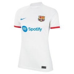 Nike Barcelona Away Shirt 2023 2024 Womens White/Uni Red