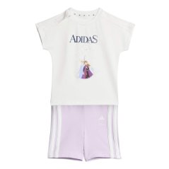 adidas Kids' Top and Trouser Set White/Dark Blue
