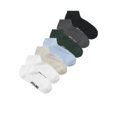 Jack and Jones Men's Trainer Socks White/Black/LGM