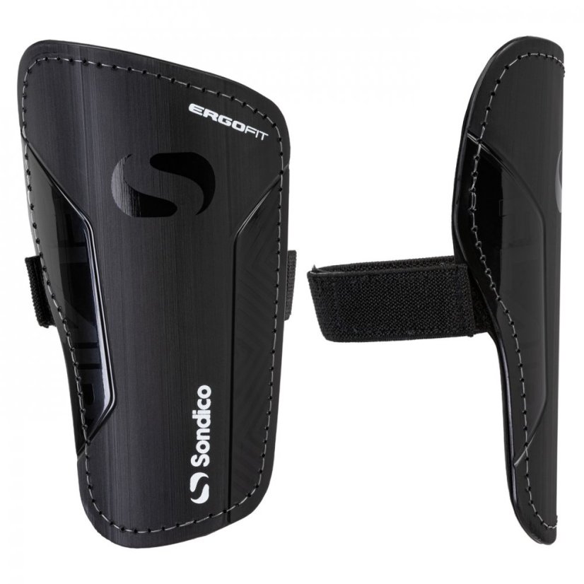 Sondico Flair Slip Shin Guards Black/White