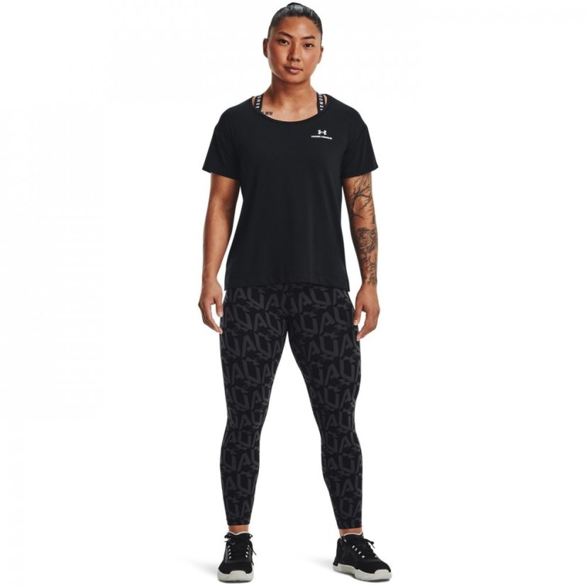 Under Armour Armour Rush Energy Short Sleeve dámské tričko Black/White