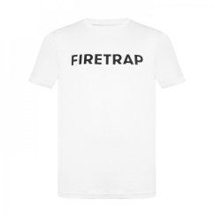 Firetrap Large Logo pánske tričko White