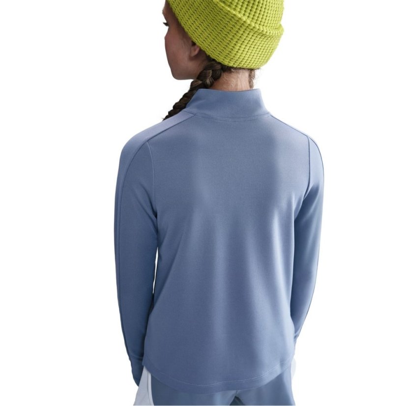 Nike Older Girls DRI-FIT Long Sleeve Half Zip Indigo