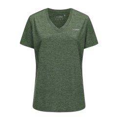 USA Pro The USA Pro Tech V Tee Ladies Forest Green