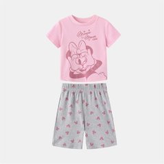 Character Short Sleeve Pyjama Set Infant Minnie