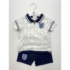 Team England 1990 Retro Home Tee & Short 1990 Home