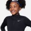 Nike Older Girls DRI-FIT Long Sleeve Half Zip Black