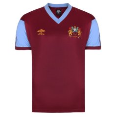 Score Draw Burnley Retro Home Shirt 1990 Adults Claret/Blue