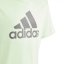 adidas Logo T Shirt Junior Lime Green