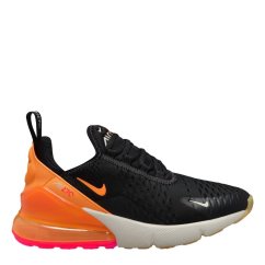 Nike Air Max 270 React Junior Trainers Black/Orange