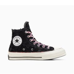 Converse Unisex Chuck 70 Hi Canvas High-Top Trainers 010-Charcoal