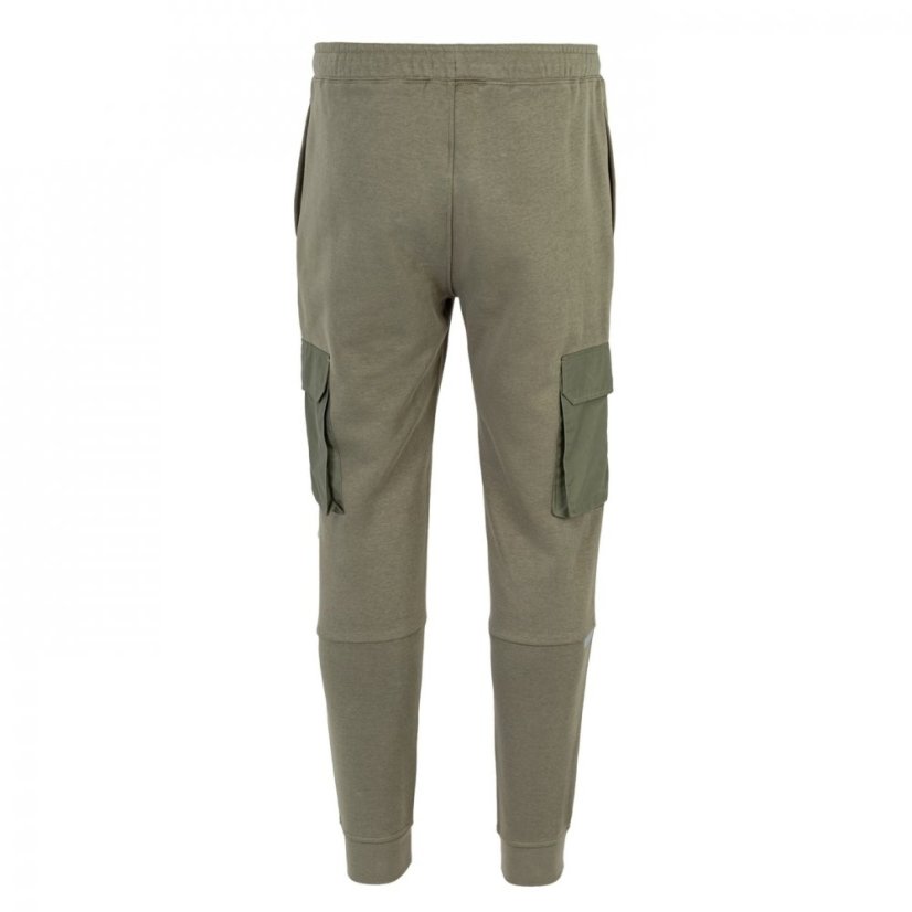 Everlast Fleece Cargo Joggers Mens Khaki