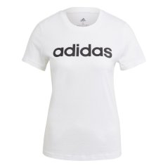 adidas Essentials Logo dámské tričko Linear White