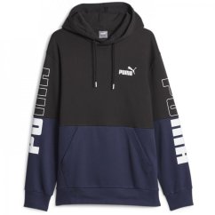 Puma POWER Colorblock Hoodie FL Black/Navy