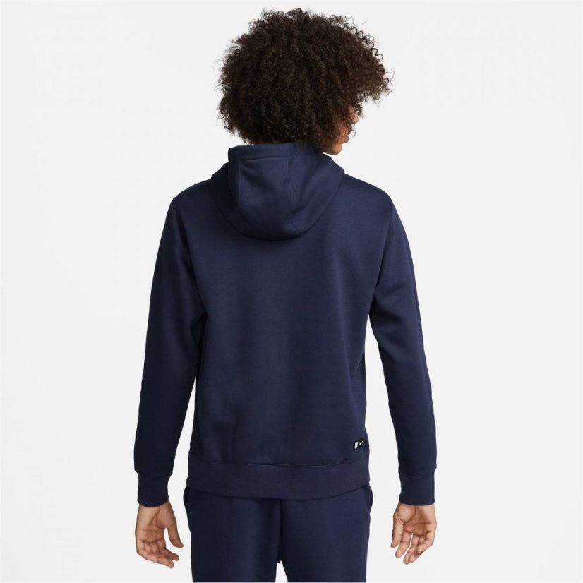 Nike Men's Pullover Fleece Hoodie Obsidian/White