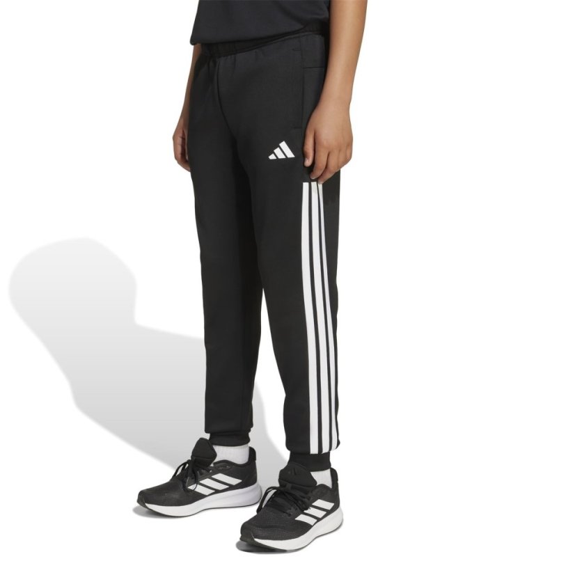adidas Kids' Closed Hem Poly Tracksuit Joggers Black
