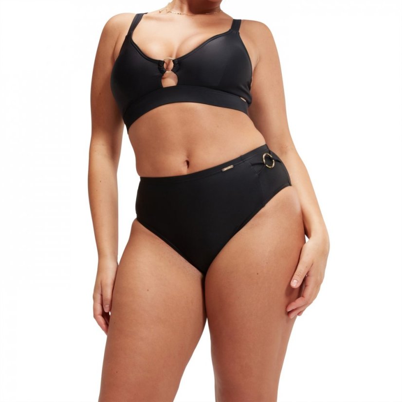 Speedo Womens Shaping High Waist Brief Black