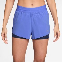 Nike Dri-FIT Swift Womens Mid-Rise 3 2-in-1 Shorts Sapphire/Navy
