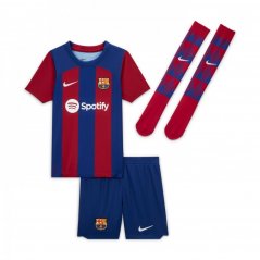 Nike Barcelona Home Minikit 2023 2024 Infants Blue/Red
