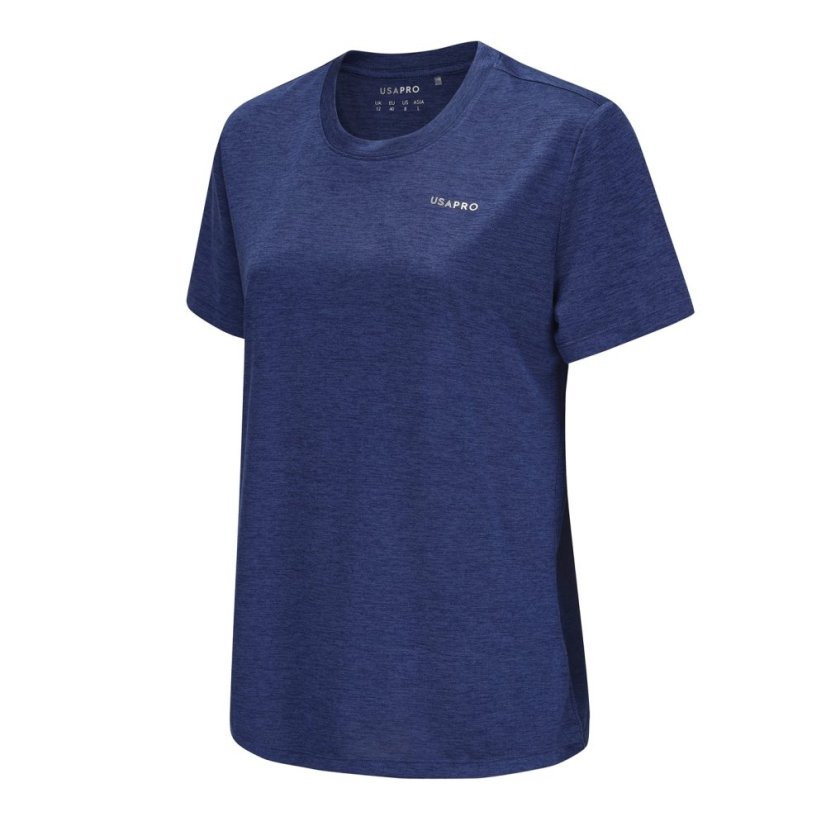 USA Pro Tech C Tee Womens Navy