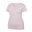 Slazenger V Neck T Shirt Ladies Lilac Snow