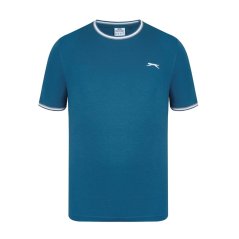 Slazenger Tipped T Shirt Mens Teal